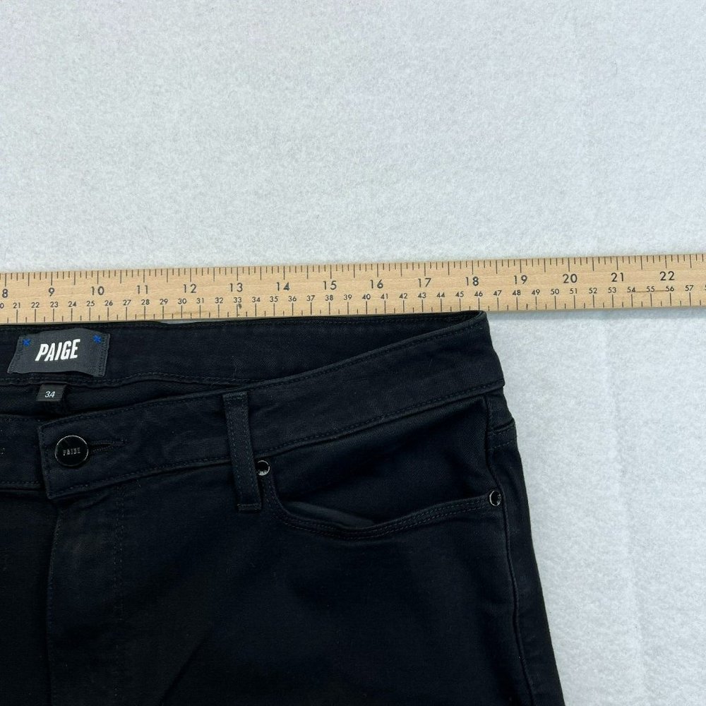 Paige Jeans Womens 34 Black Skinny HOXTON Ankle Stretch - Picture 8 of 11